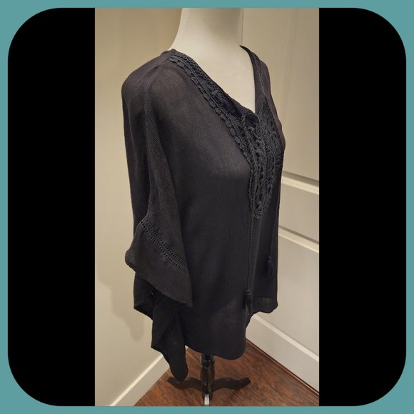 ONYX || Short Kaftan Sleeve Swim Coverup (SIZE M) - Picture 2 of 9